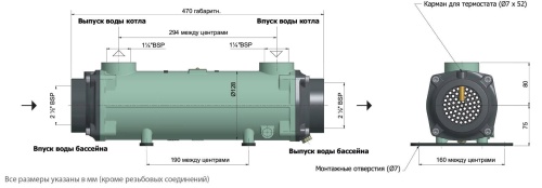 Теплообменник  170кВт Bowman пучок труб медно-никелевый сплав (FG100-5115-2C) фото 2