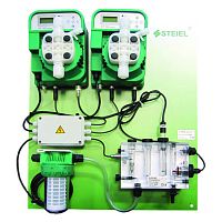 Контроллер Steiel PNL NOVA POOL EF162pH+EF163Cl pH/св. хл.+2э/м нас. 10л/ч 800м3 (9N0SC01C100C10010)