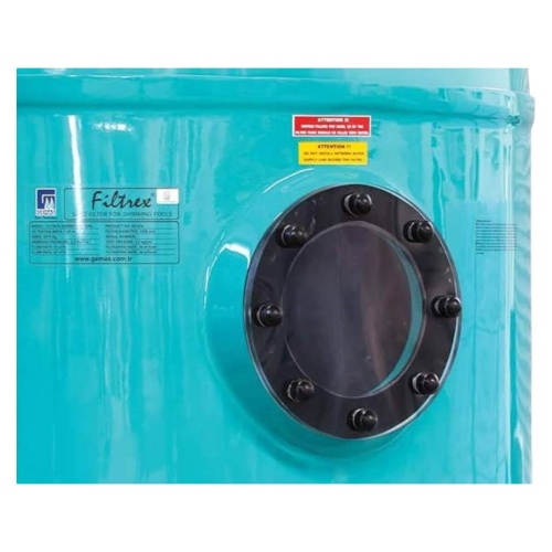 Фильтр  61,5м3/ч Gemas FILTREX-NORM PLUS 1400мм 4" М1,2 30м3/ч/м2 Дюз.дно+Люк+См.окно (021415) фото 5