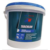 Хлор медленный стабилизированный  5кг Аквамастер TABCHLOR таблетки 200гр. (0712311)