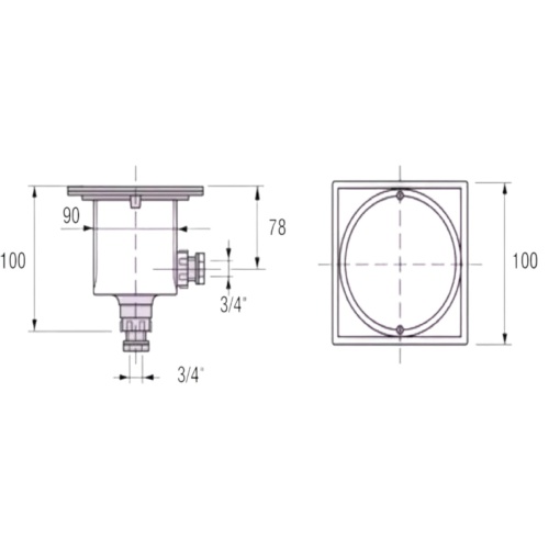 Коробка распаячная IML патр 90мм (2шт.) 3/4" ВР (B-005) фото 2