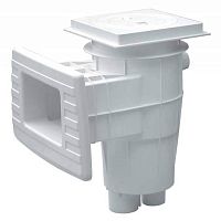 Скиммер Gemas 363х255,4мм 2" ВР с квадратной крышкой с декор. рамкой (плитка) (04121FW)