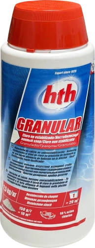 Гипохлорит кальция  2,5кг HTH GRANULAR хлор в гранулах (упак. 9шт.) (30032)