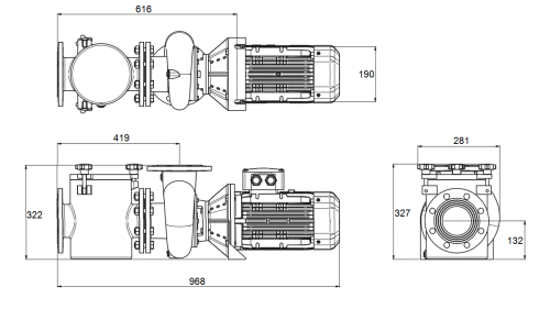 Насос с префильтром чугунный  86м3/ч PSH FDN-17 H=10 3,0кВт 400В (1FN30407E4V) фото 3