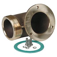 Угол 90° Hugo Lahme из бронзы резьбовой 2 1/2" (7158550)