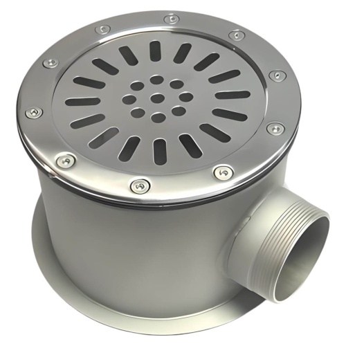 Донный слив 200мм Акватехника 2 1/2" НР AISI 316 (универсал) (AT04.16M)
