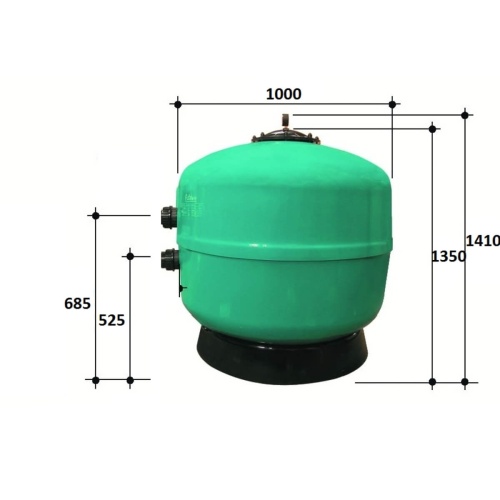 Фильтр  40м3/ч Gemas FILTREX 1000мм без бокового вентиля 2 1/2" (021117L) фото 5
